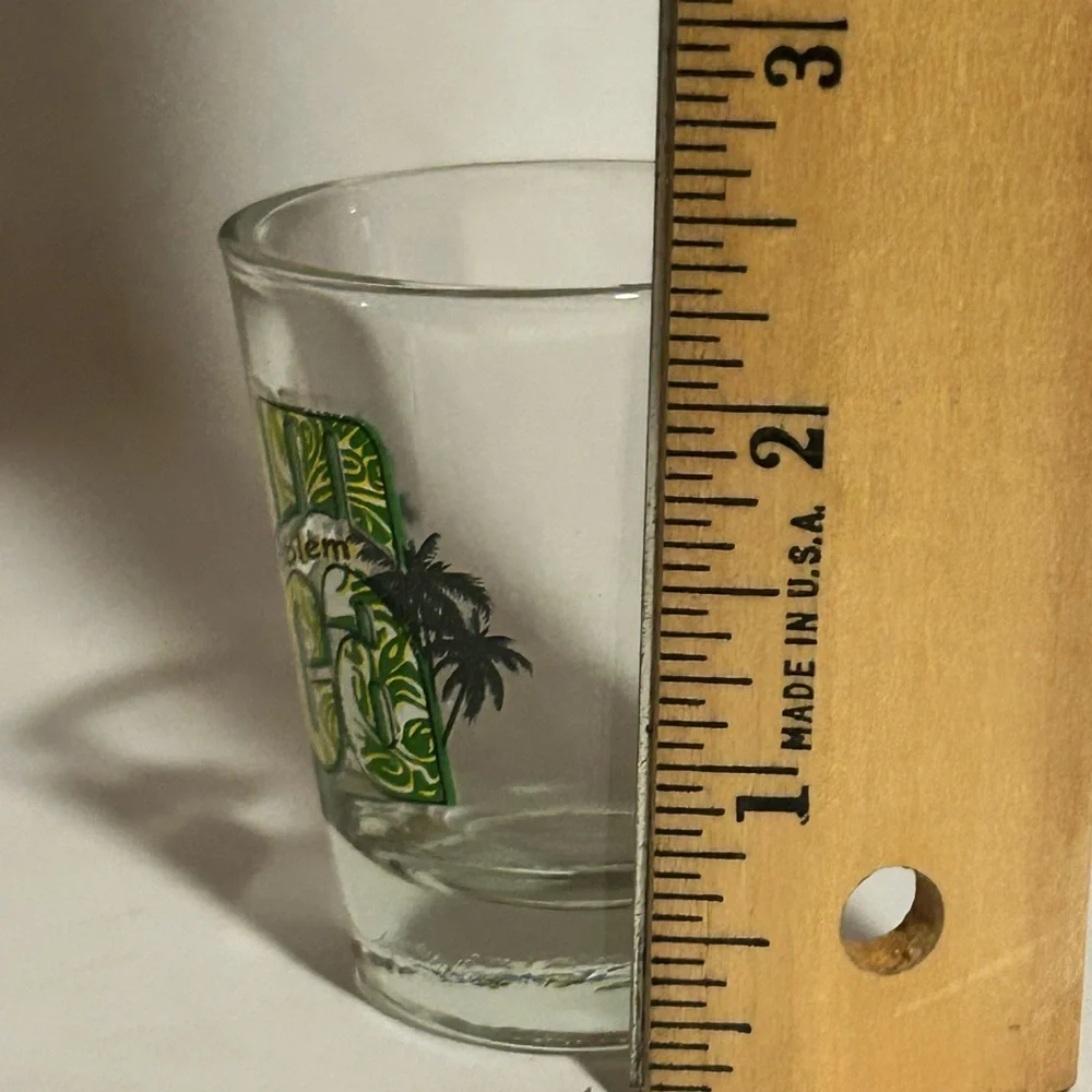 Jamaica‎ No Problem Shot Glass Drinking Palm Tree Souvenir